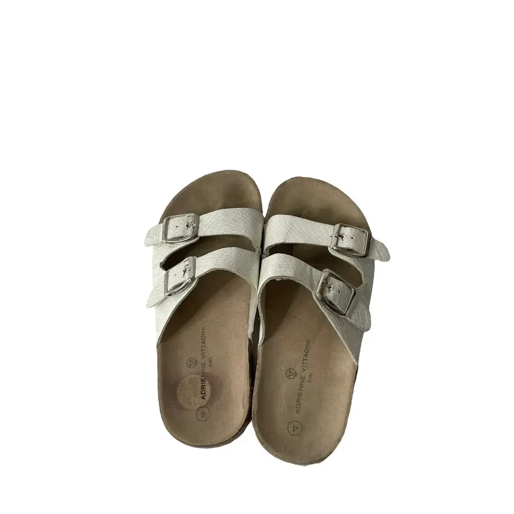 Adrienne Vittadini Girls Size 4 Buckle Sandals Bambini‎ Slides